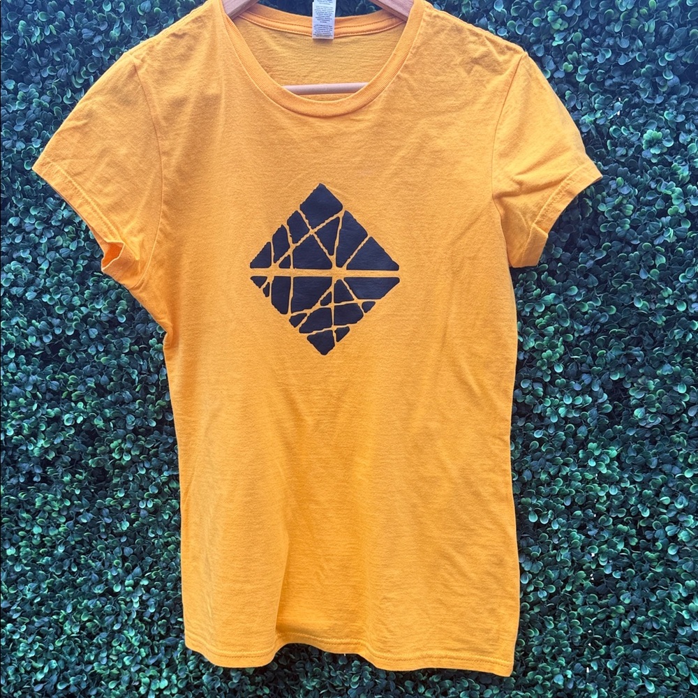 Golden Graphic Women's Tee with Jorez Logo